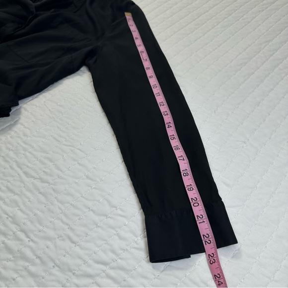 Banana Republic 100% Lyocell Black Button Down Blouse With One Front Pocket - Picture 10 of 14